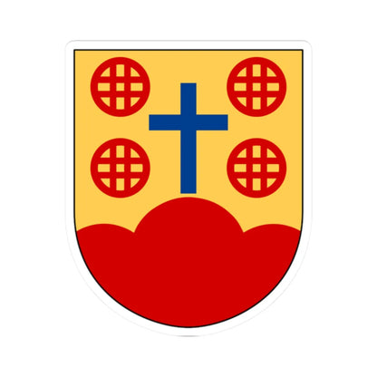 Mjölby och Högby församlingars pastorat vapen (Sweden) (Coat of Arms) STICKER Vinyl Kiss-Cut Decal 2 Inch White - The Sticker Space