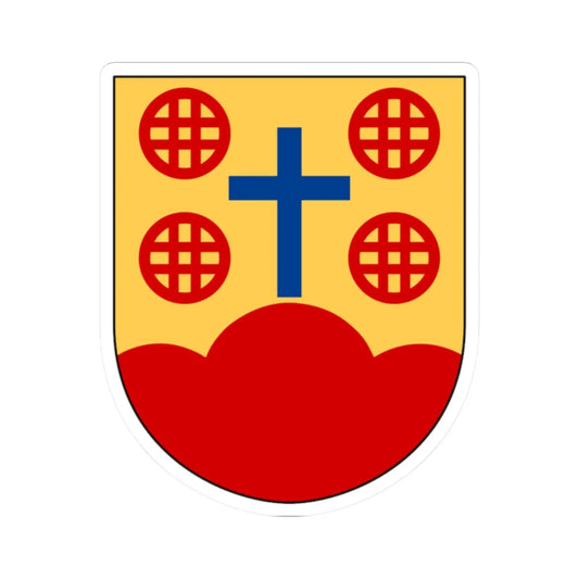 Mjölby och Högby församlingars pastorat vapen (Sweden) (Coat of Arms) STICKER Vinyl Kiss-Cut Decal 2 Inch White - The Sticker Space