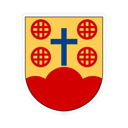Mjölby och Högby församlingars pastorat vapen (Sweden) (Coat of Arms) STICKER Vinyl Kiss-Cut Decal 3 Inch White - The Sticker Space