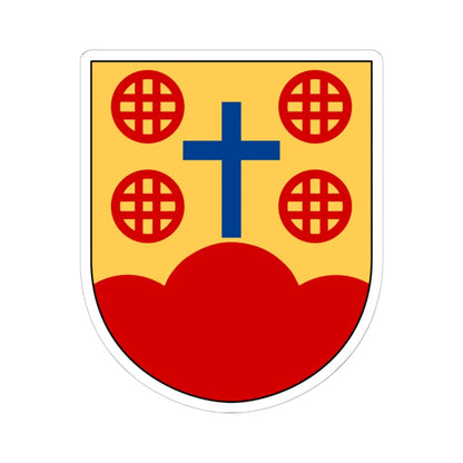 Mjölby och Högby församlingars pastorat vapen (Sweden) (Coat of Arms) STICKER Vinyl Kiss-Cut Decal 6 Inch White - The Sticker Space