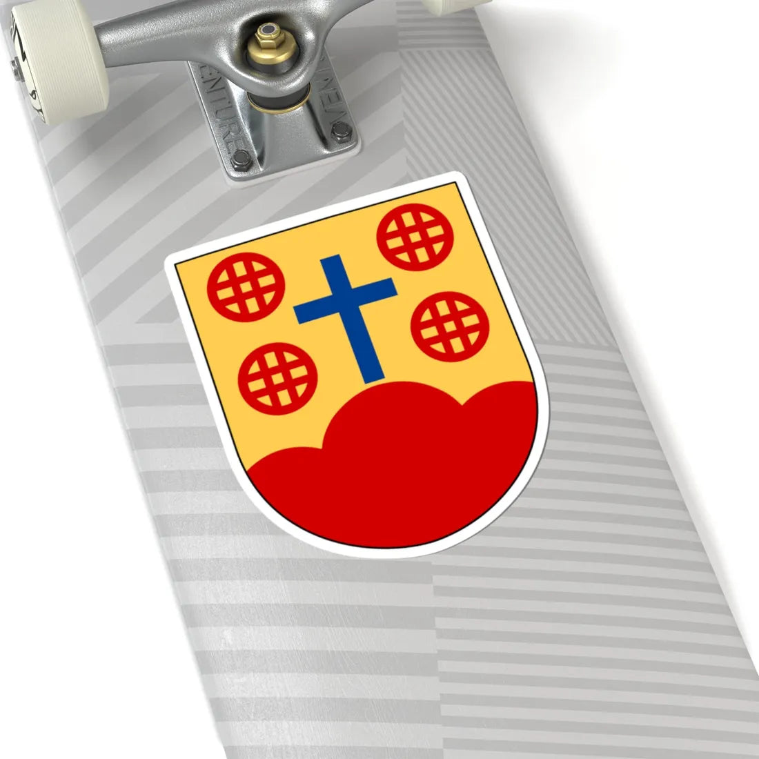 Mjölby och Högby församlingars pastorat vapen (Sweden) (Coat of Arms) STICKER Vinyl Kiss-Cut Decal - The Sticker Space
