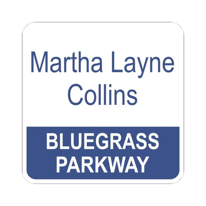 MLC Bluegrass Parkway Shield (Kentucky) (Road Sign) STICKER Vinyl Kiss-Cut Decal 4 Inch White - The Sticker Space