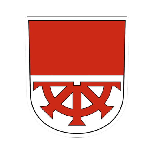 Müllheim-blazon (Switzerland) (Coat of Arms) STICKER Vinyl Kiss-Cut Decal 2 Inch White - The Sticker Space