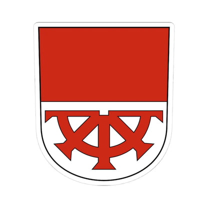 Müllheim-blazon (Switzerland) (Coat of Arms) STICKER Vinyl Kiss-Cut Decal 4 Inch White - The Sticker Space