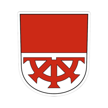 Müllheim-blazon (Switzerland) (Coat of Arms) STICKER Vinyl Kiss-Cut Decal 6 Inch White - The Sticker Space