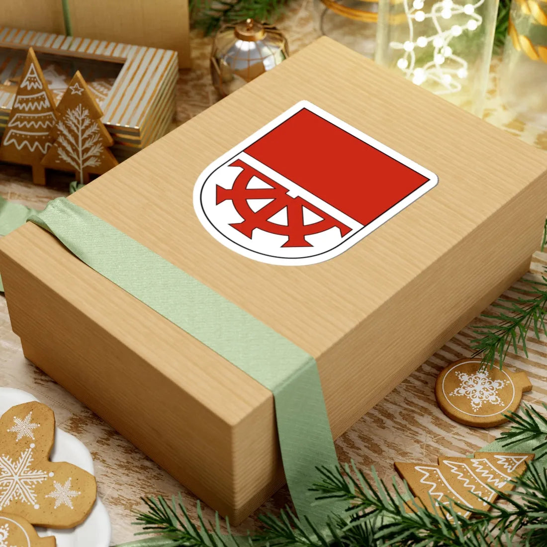 Müllheim-blazon (Switzerland) (Coat of Arms) STICKER Vinyl Kiss-Cut Decal - The Sticker Space