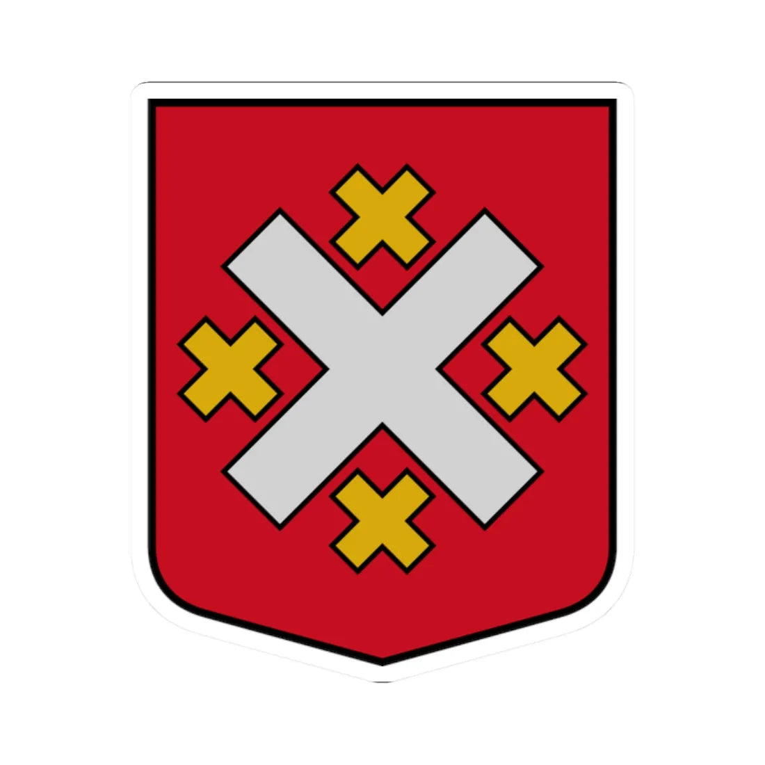 Mālpils pagasta ģerbonis (Latvia) (Coat of Arms) STICKER Vinyl Kiss-Cut Decal 2 Inch White - The Sticker Space