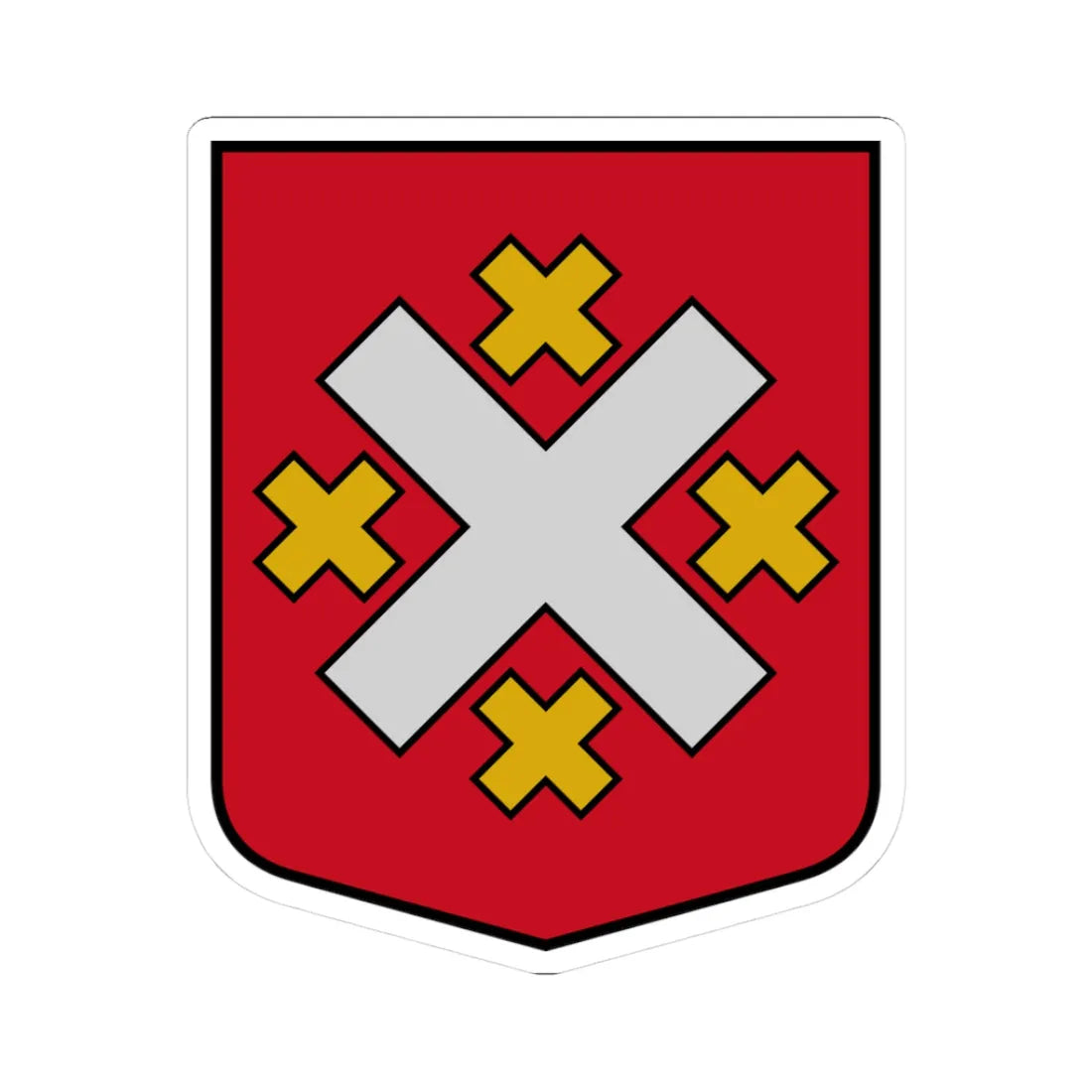 Mālpils pagasta ģerbonis (Latvia) (Coat of Arms) STICKER Vinyl Kiss-Cut Decal 3 Inch White - The Sticker Space