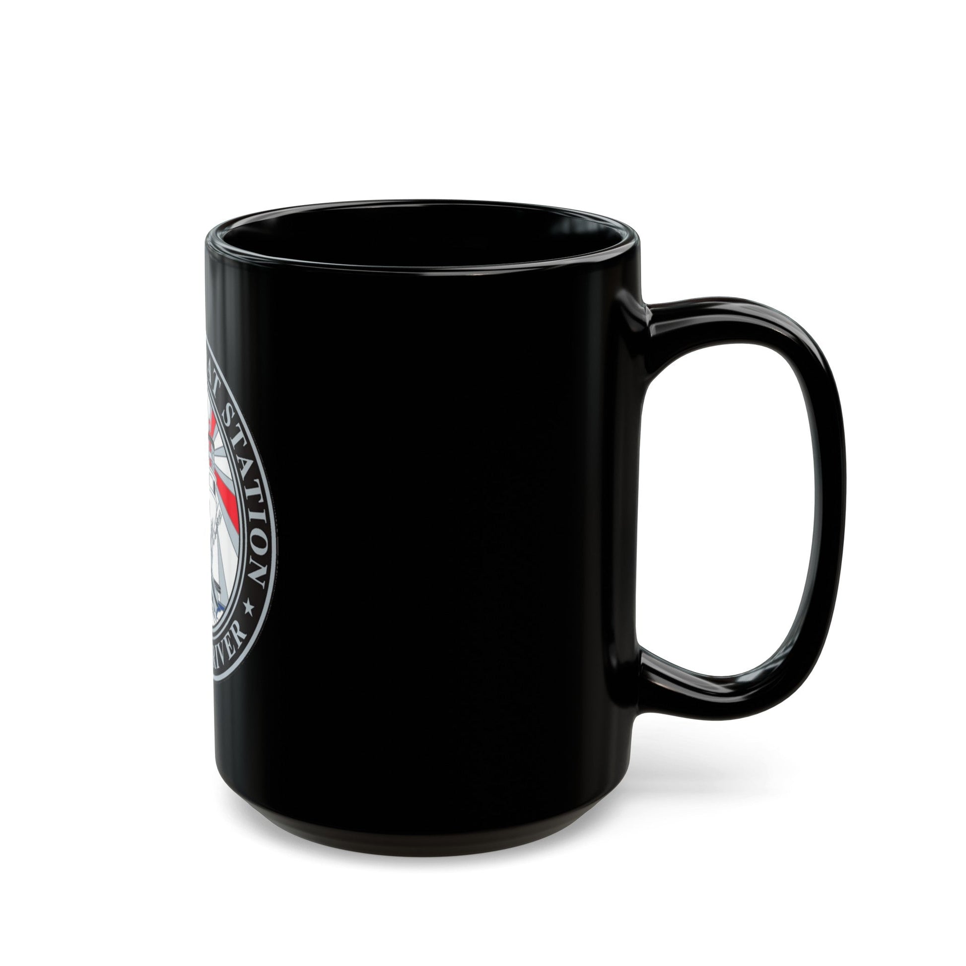 MLSTA Umpqua River (U.S. Coast Guard) Black Coffee Mug-The Sticker Space