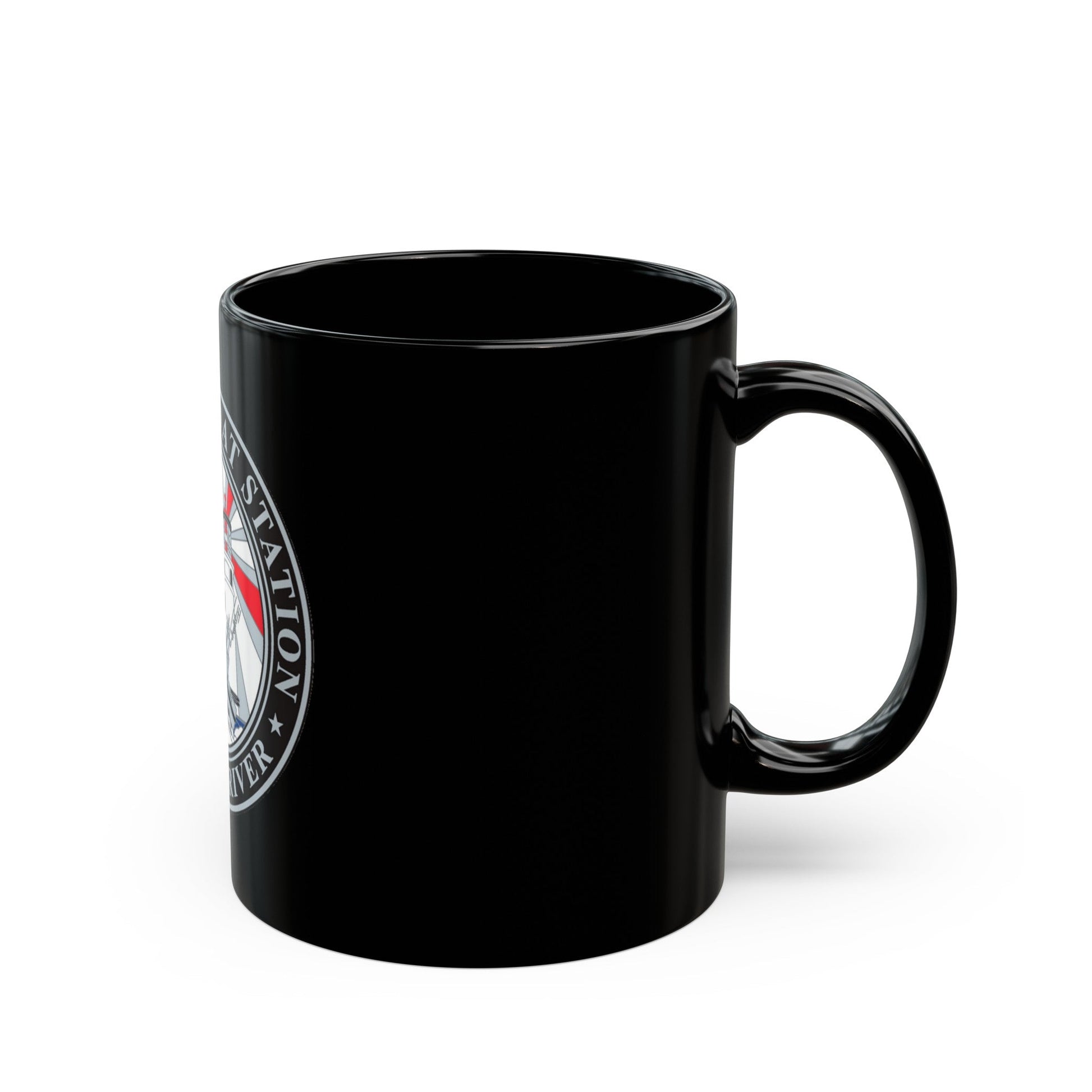 MLSTA Umpqua River (U.S. Coast Guard) Black Coffee Mug-The Sticker Space