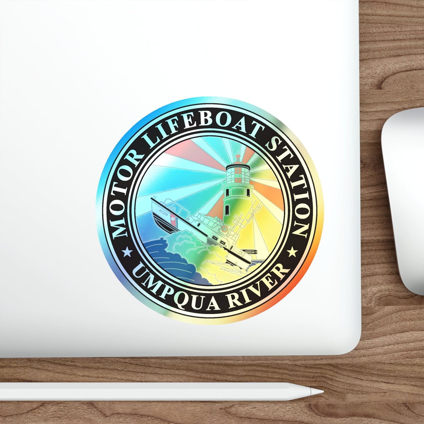 MLSTA Umpqua River (U.S. Coast Guard) Holographic STICKER Die-Cut Vinyl Decal-The Sticker Space