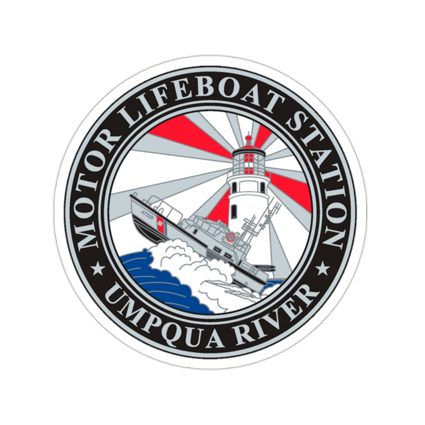 MLSTA Umpqua River (U.S. Coast Guard) STICKER Vinyl Die-Cut Decal-2 Inch-The Sticker Space