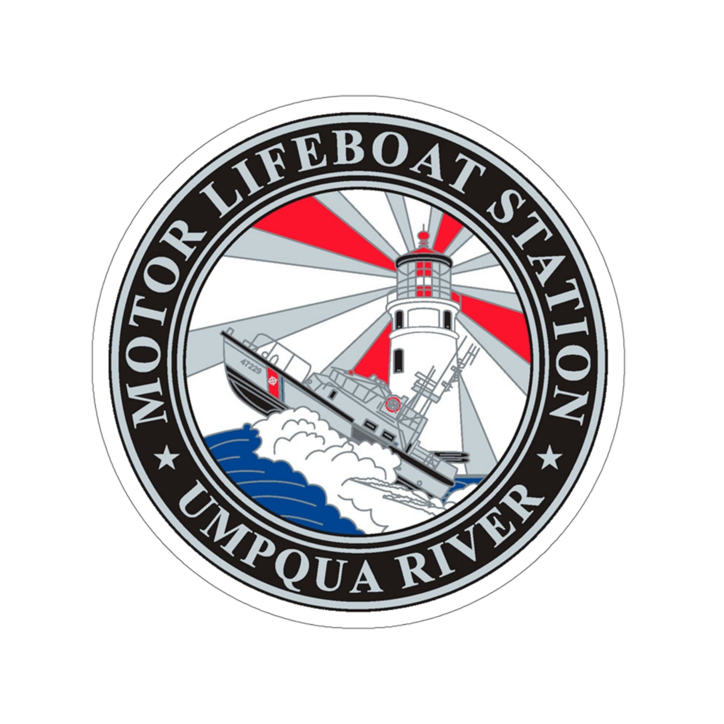 MLSTA Umpqua River (U.S. Coast Guard) STICKER Vinyl Die-Cut Decal-4 Inch-The Sticker Space