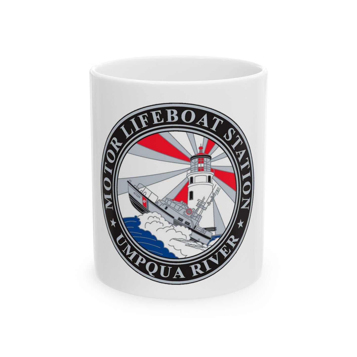 MLSTA Umpqua River (U.S. Coast Guard) White Coffee Mug-11oz-The Sticker Space