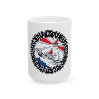 MLSTA Umpqua River (U.S. Coast Guard) White Coffee Mug-15oz-The Sticker Space