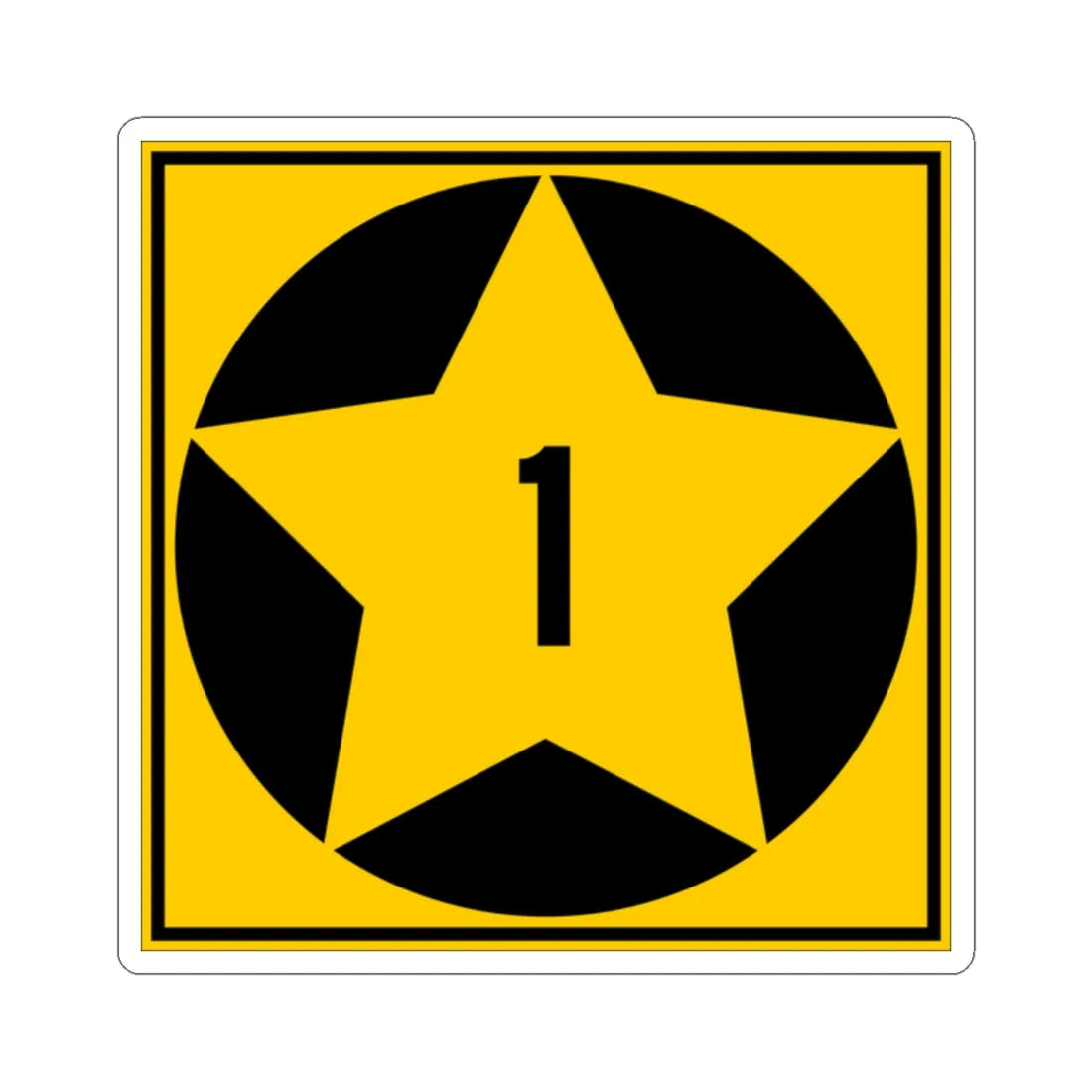 MN-1 1920 (Minnesota) (Road Sign) STICKER Vinyl Kiss-Cut Decal 2 Inch White - The Sticker Space