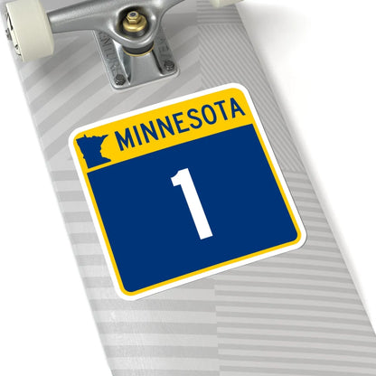 MN-1 (Minnesota) (Road Sign) STICKER Vinyl Kiss-Cut Decal - The Sticker Space