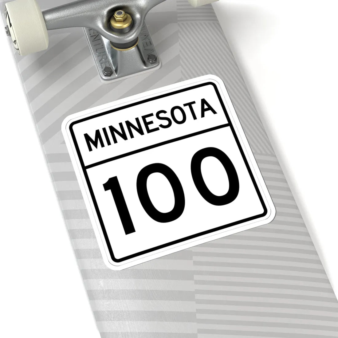 MN-100 1948 (Minnesota) (Road Sign) STICKER Vinyl Kiss-Cut Decal - The Sticker Space