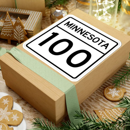 MN-100 1948 (Minnesota) (Road Sign) STICKER Vinyl Kiss-Cut Decal - The Sticker Space