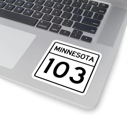MN-103 1948 (Minnesota) (Road Sign) STICKER Vinyl Kiss-Cut Decal - The Sticker Space