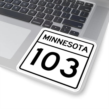 MN-103 1948 (Minnesota) (Road Sign) STICKER Vinyl Kiss-Cut Decal - The Sticker Space