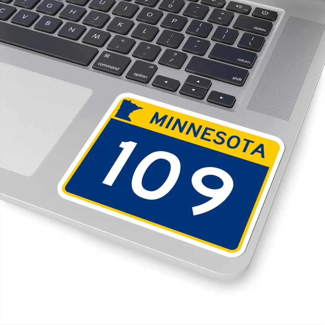MN-109 wide (Minnesota) (Road Sign) STICKER Vinyl Kiss-Cut Decal - The Sticker Space