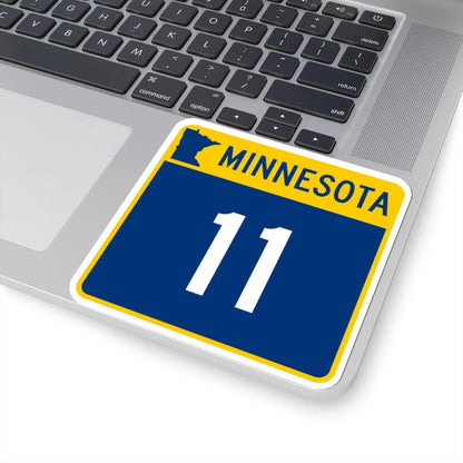 MN-11 (Minnesota) (Road Sign) STICKER Vinyl Kiss-Cut Decal - The Sticker Space