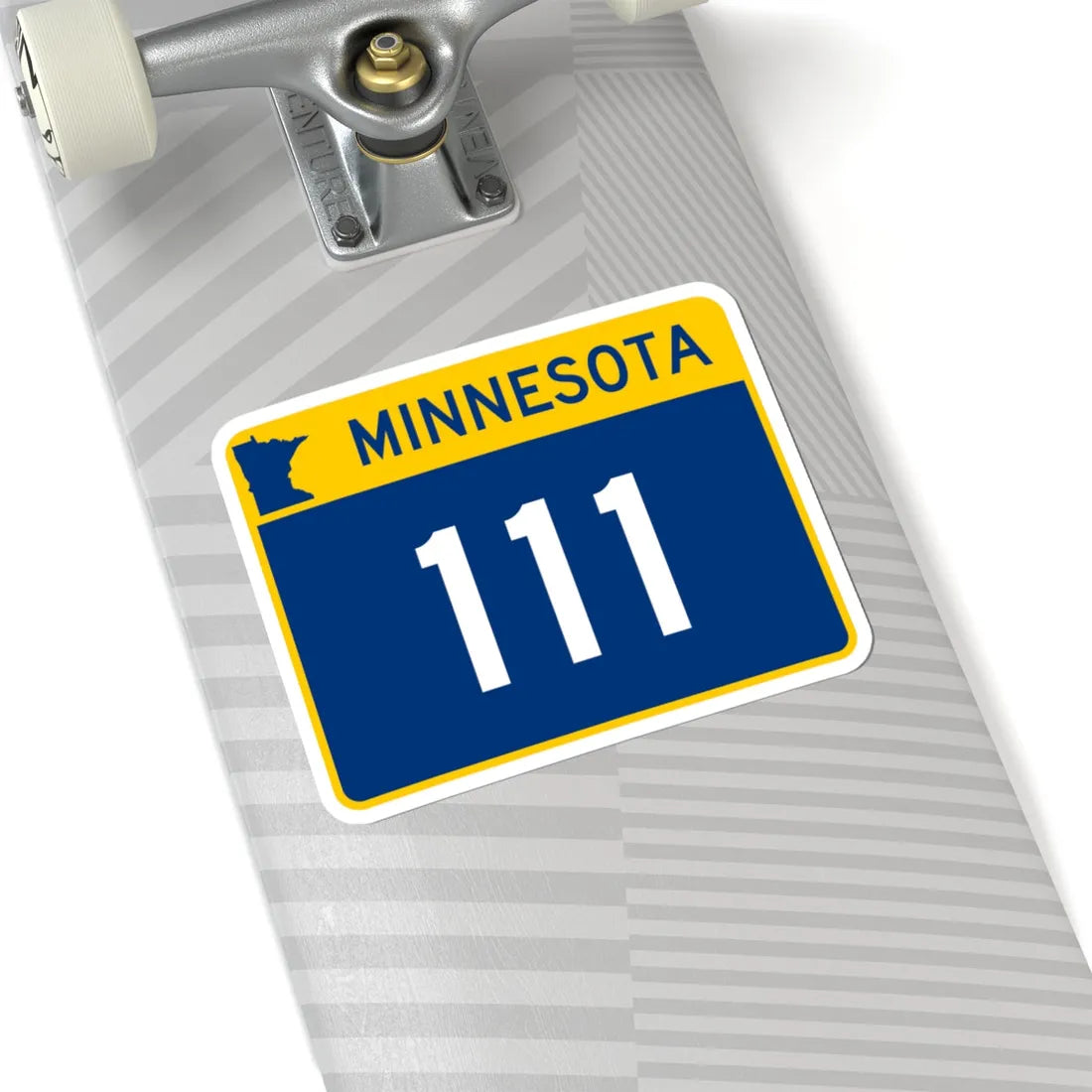 MN-111 wide (Minnesota) (Road Sign) STICKER Vinyl Kiss-Cut Decal - The Sticker Space