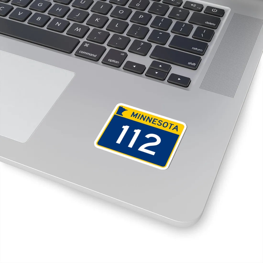 MN-112 wide (Minnesota) (Road Sign) STICKER Vinyl Kiss-Cut Decal - The Sticker Space