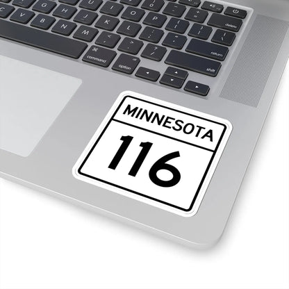 MN-116 1948 (Minnesota) (Road Sign) STICKER Vinyl Kiss-Cut Decal - The Sticker Space
