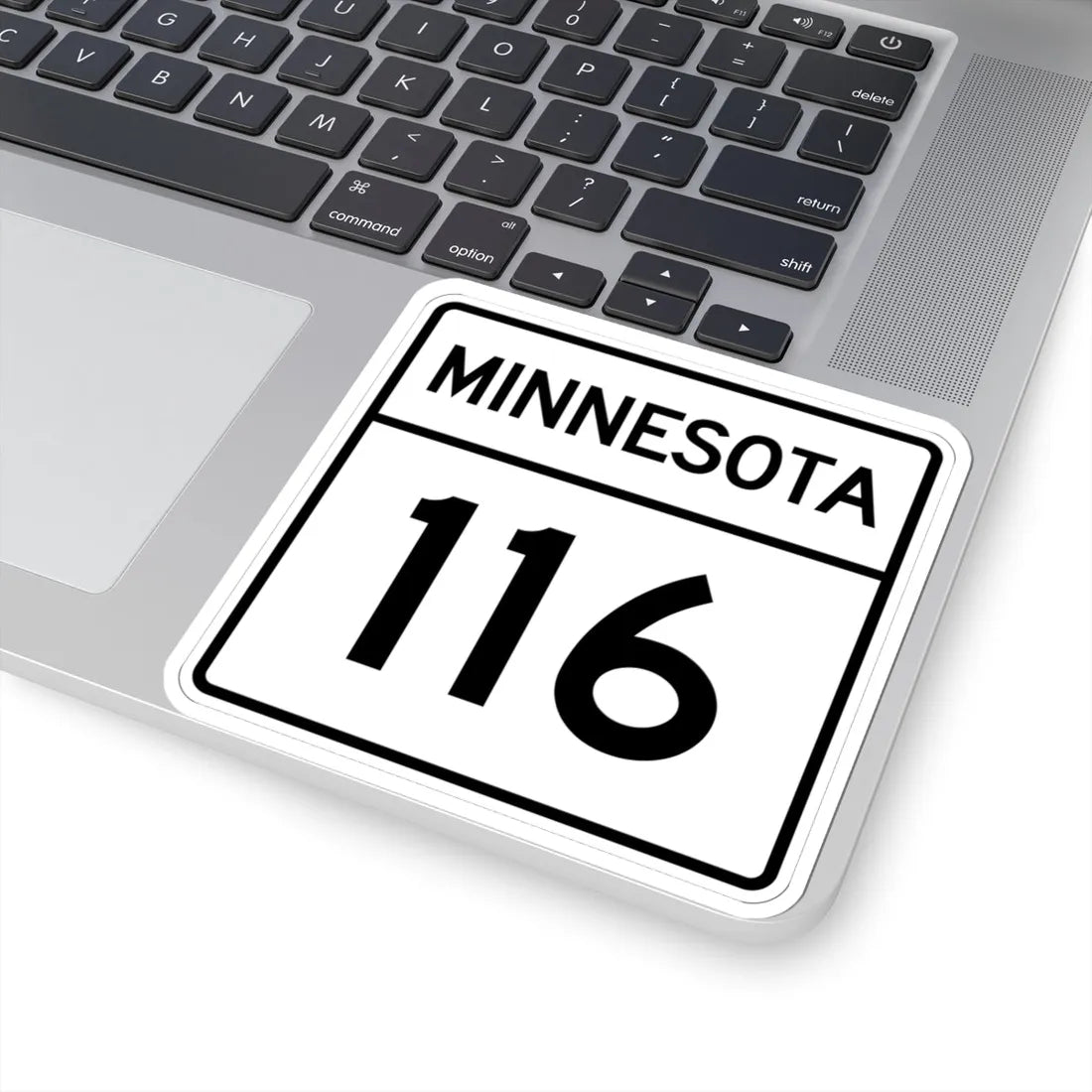 MN-116 1948 (Minnesota) (Road Sign) STICKER Vinyl Kiss-Cut Decal - The Sticker Space