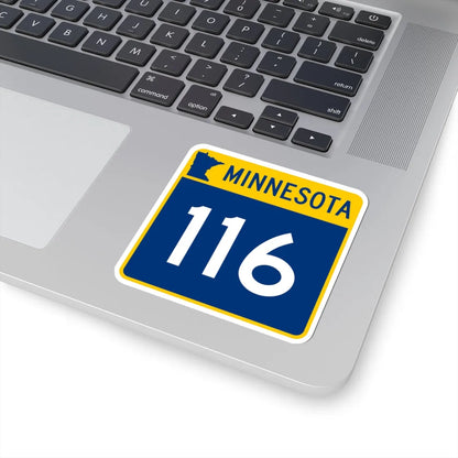 MN-116 (Minnesota) (Road Sign) STICKER Vinyl Kiss-Cut Decal - The Sticker Space