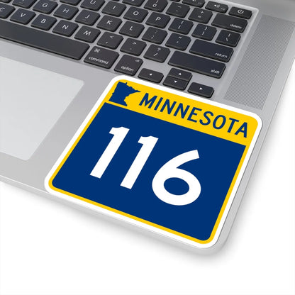 MN-116 (Minnesota) (Road Sign) STICKER Vinyl Kiss-Cut Decal - The Sticker Space