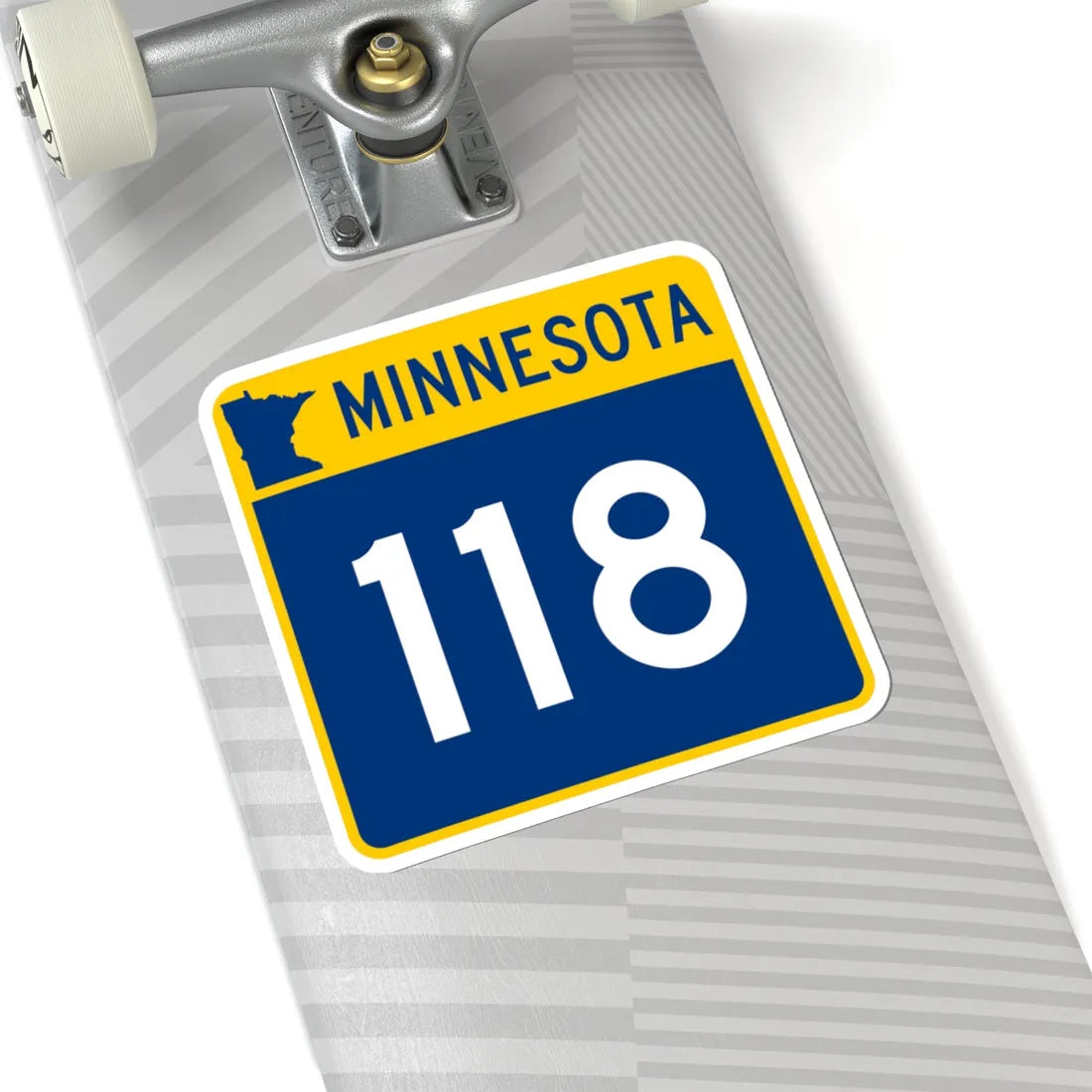 MN-118 (Minnesota) (Road Sign) STICKER Vinyl Kiss-Cut Decal - The Sticker Space