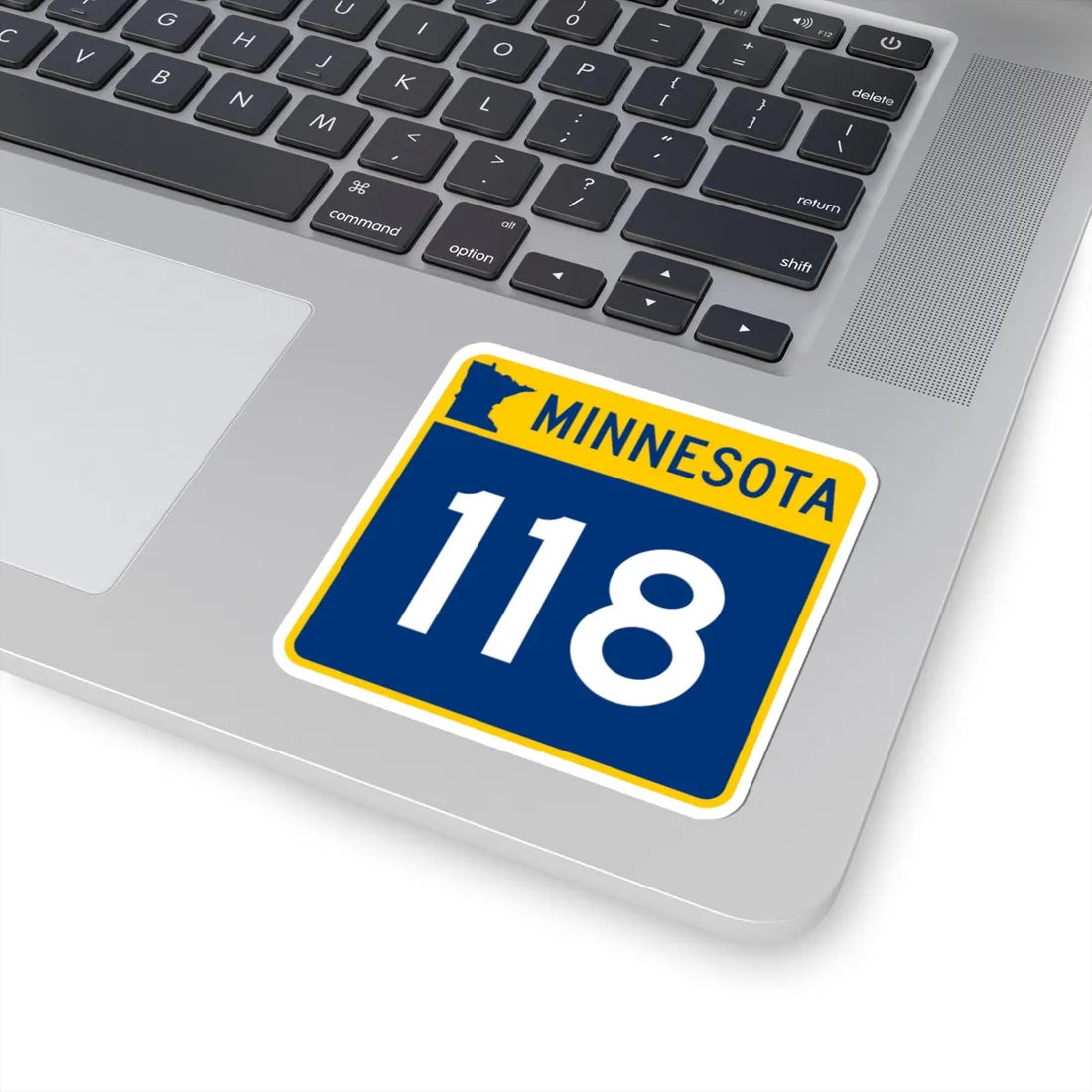 MN-118 (Minnesota) (Road Sign) STICKER Vinyl Kiss-Cut Decal - The Sticker Space