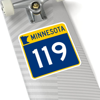 MN-119 (Minnesota) (Road Sign) STICKER Vinyl Kiss-Cut Decal - The Sticker Space