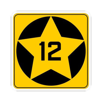 MN-12 1920 (Minnesota) (Road Sign) STICKER Vinyl Kiss-Cut Decal 2 Inch White - The Sticker Space