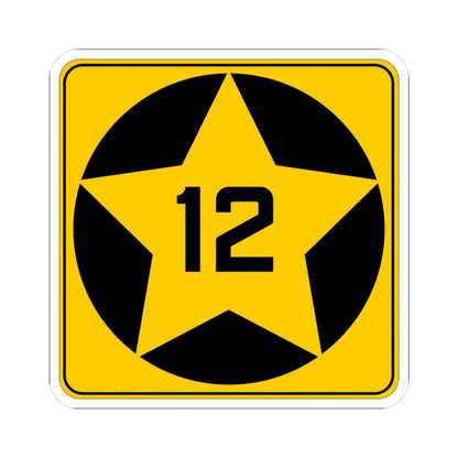 MN-12 1920 (Minnesota) (Road Sign) STICKER Vinyl Kiss-Cut Decal 3 Inch White - The Sticker Space