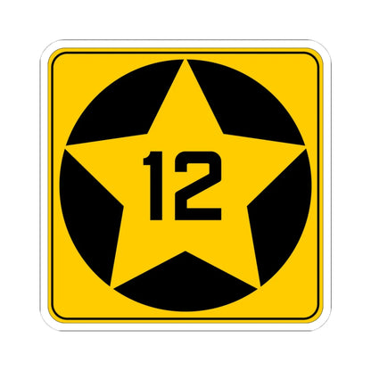 MN-12 1920 (Minnesota) (Road Sign) STICKER Vinyl Kiss-Cut Decal 4 Inch White - The Sticker Space