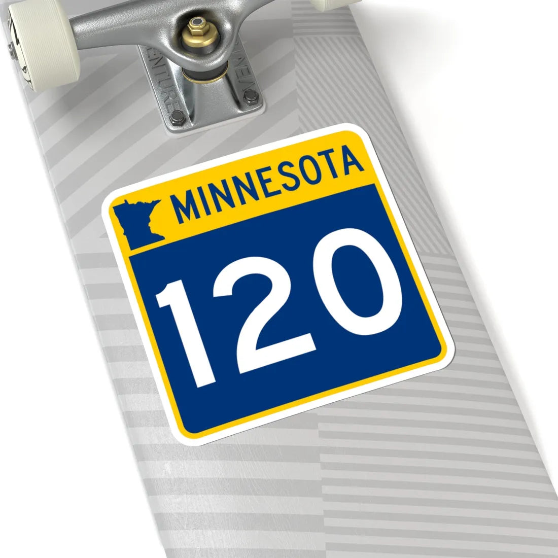 MN-120 (Minnesota) (Road Sign) STICKER Vinyl Kiss-Cut Decal - The Sticker Space