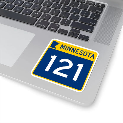 MN-121 (Minnesota) (Road Sign) STICKER Vinyl Kiss-Cut Decal - The Sticker Space