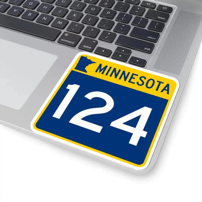 MN-124 (Minnesota) (Road Sign) STICKER Vinyl Kiss-Cut Decal - The Sticker Space