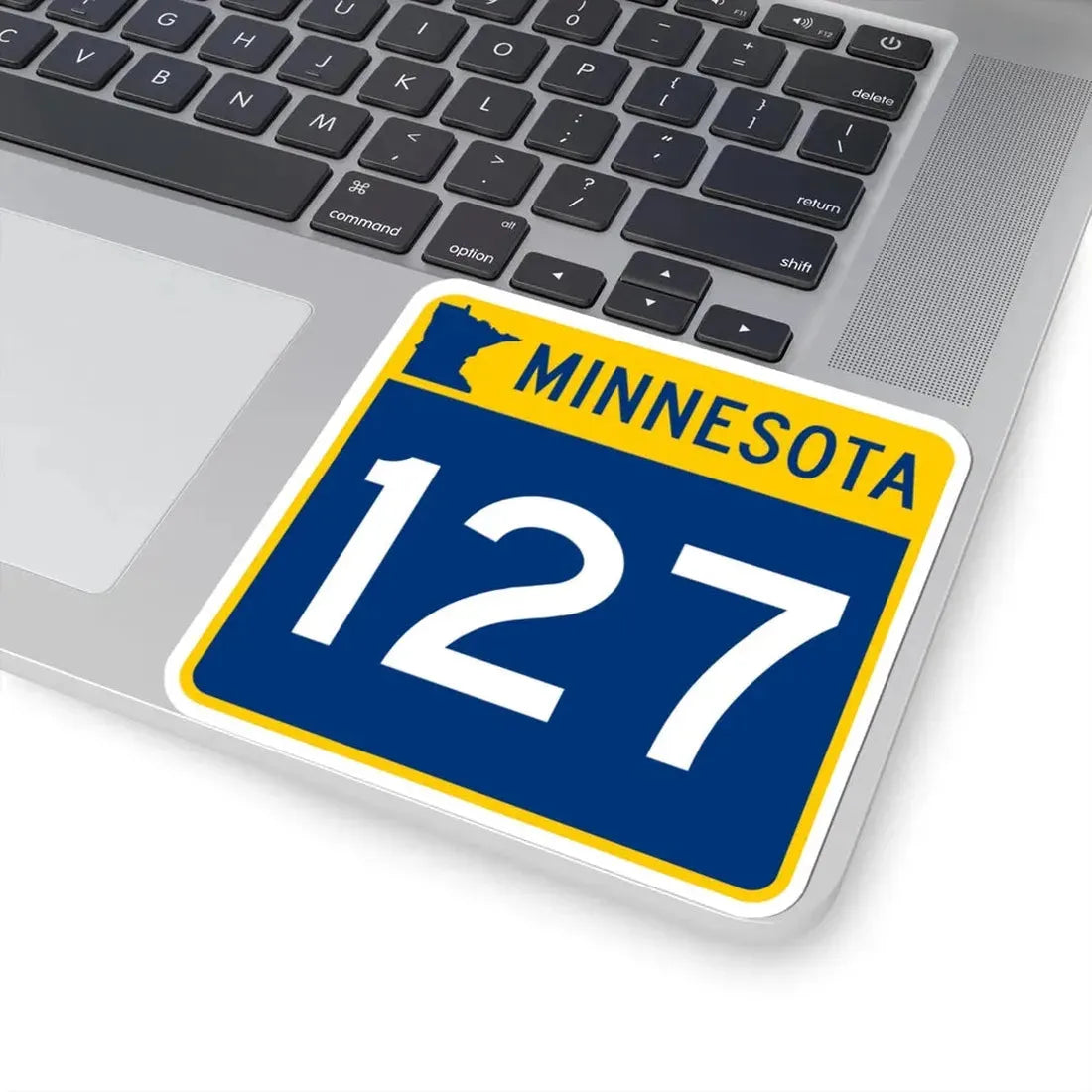 MN-127 (Minnesota) (Road Sign) STICKER Vinyl Kiss-Cut Decal - The Sticker Space