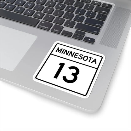 MN-13 1948 (Minnesota) (Road Sign) STICKER Vinyl Kiss-Cut Decal - The Sticker Space