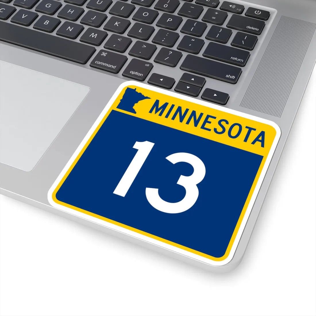 MN-13 (Minnesota) (Road Sign) STICKER Vinyl Kiss-Cut Decal - The Sticker Space