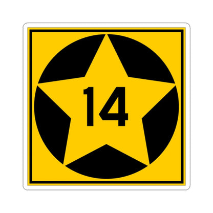 MN-14 1920 (Minnesota) (Road Sign) STICKER Vinyl Kiss-Cut Decal 2 Inch White - The Sticker Space