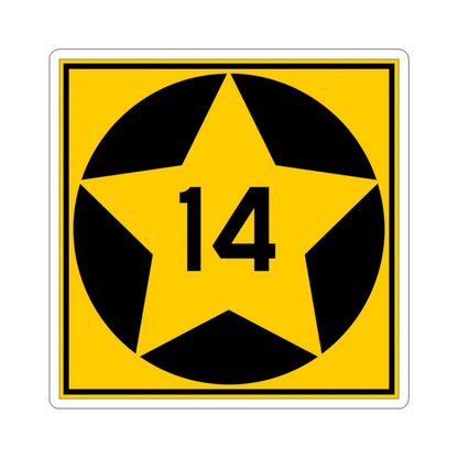 MN-14 1920 (Minnesota) (Road Sign) STICKER Vinyl Kiss-Cut Decal 3 Inch White - The Sticker Space
