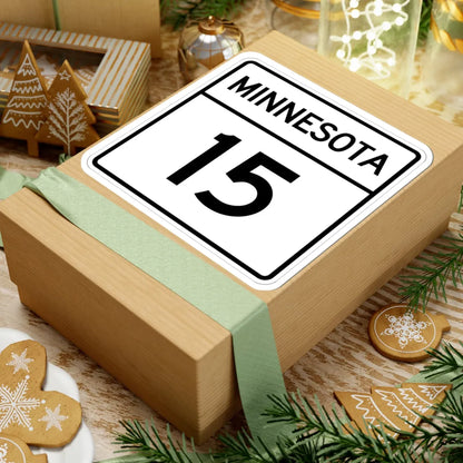 MN-15 1948 (Minnesota) (Road Sign) STICKER Vinyl Kiss-Cut Decal - The Sticker Space