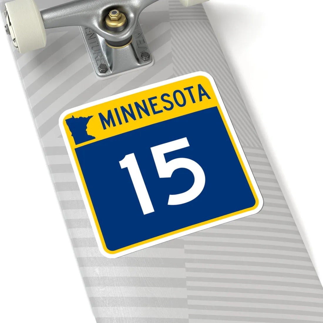 MN-15 (Minnesota) (Road Sign) STICKER Vinyl Kiss-Cut Decal - The Sticker Space