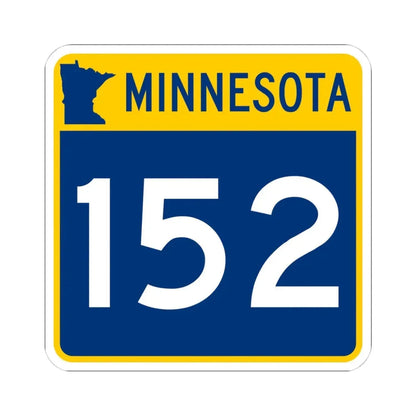 MN-152 (Minnesota) (Road Sign) STICKER Vinyl Kiss-Cut Decal 4 Inch White - The Sticker Space